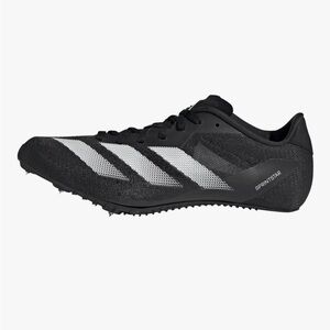Unisex Adidas Sprintstar Running Spikes Track & Field in Black and White